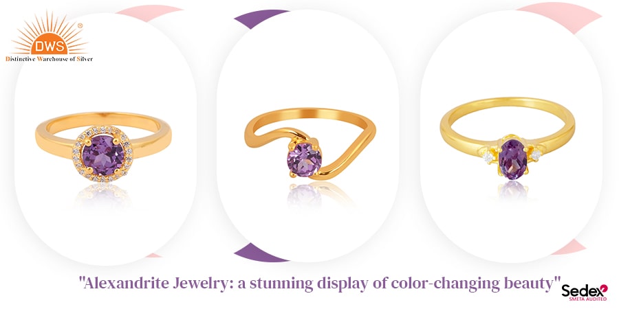 Alexandrite Jewelry: a stunning display of color-changing beauty